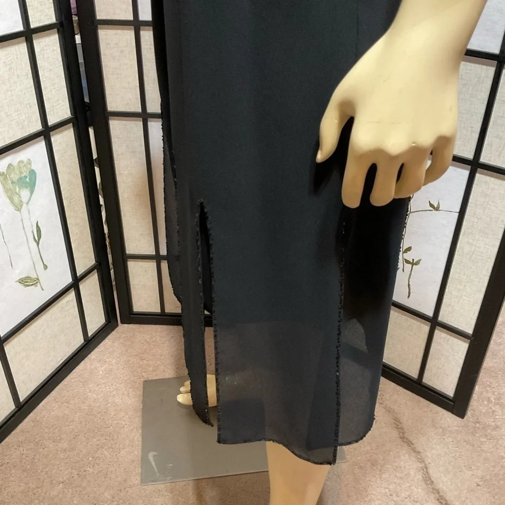 Adrianna Papell Evening Essentials Bead Trimmed Skirt Size 12